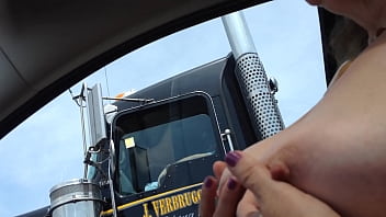 brendad ickson recommends wife flashing truckers pic