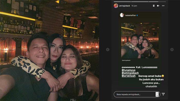 arie blackwell share luna maya dan aril photos