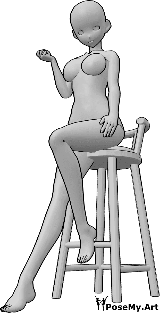 sexy poses on a chair